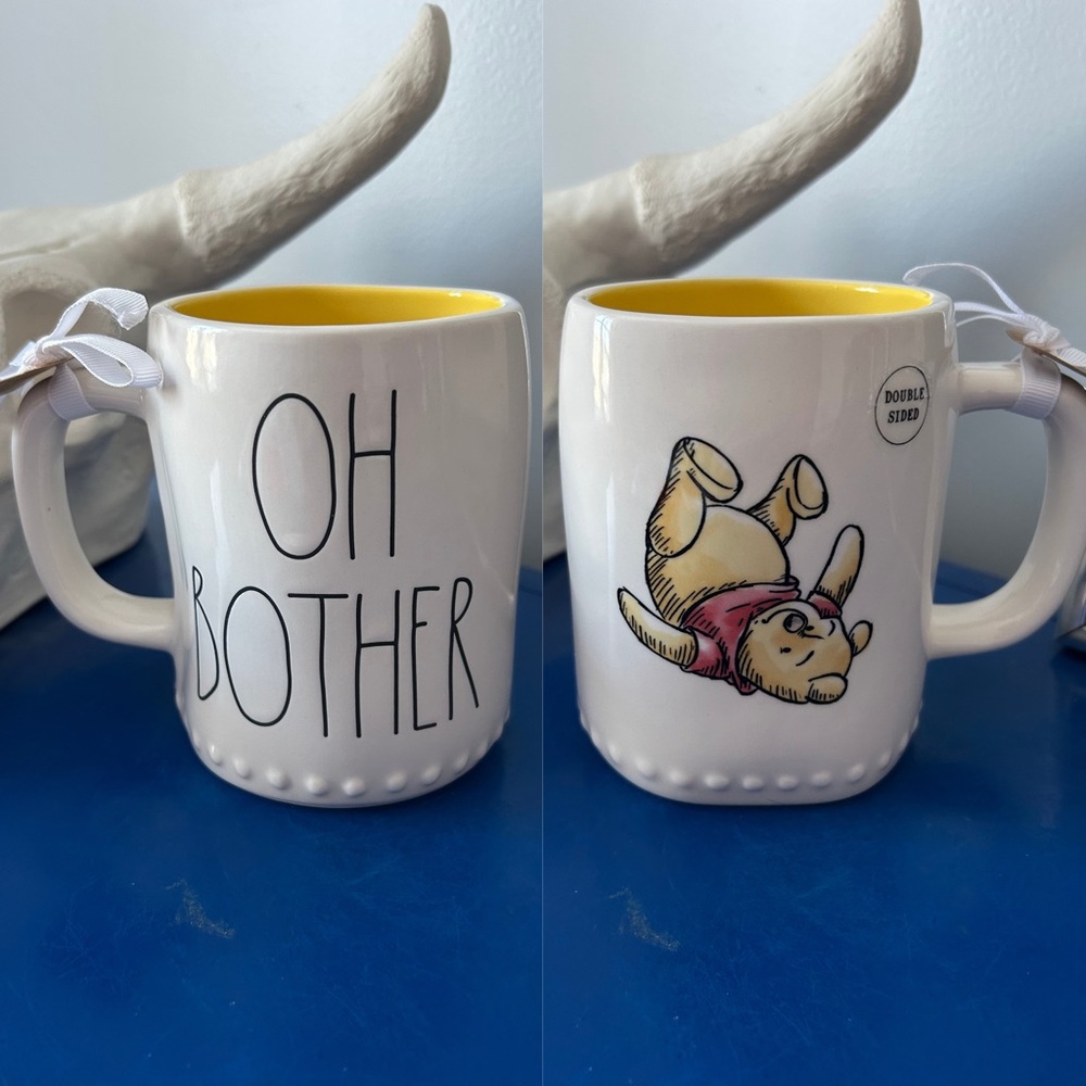 Rae Dunn Disney Winnie the Pooh Oh Bother Double Sided Mug